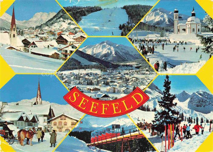 SEEFELD Tirol AT Wintersportparadies Olympische-Winterspiele Ortsansicht Seekirc