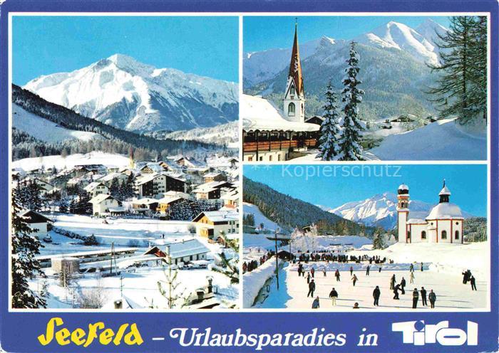 SEEFELD Tirol AT Hocheder Pfarrkirche Reitherspitze Seekirchl Sportzentrum Ortsa
