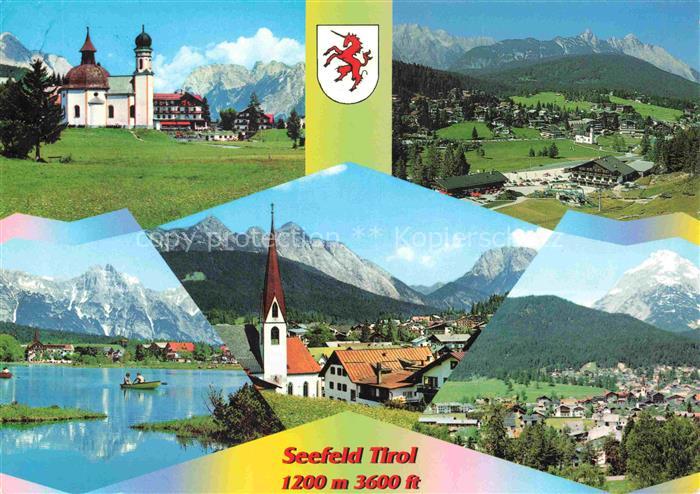 SEEFELD Tirol AT Seekirchl Gschwandtkopflift Wildsee Karwendel Hohe-Munde Ortsan