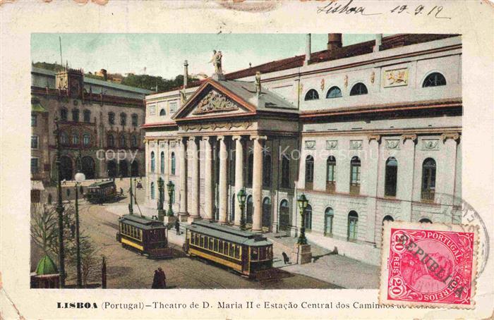 Cascaes Cascais LISBOA PT Theatro-de-D-Maria-II Estação-Central-dos-Caminhos Str