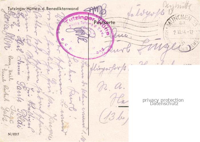 Tutzingerhuette Tutzinger-Huette 1327m Benediktinerwand Bat Toelz Bayern Berghau – Bild 2