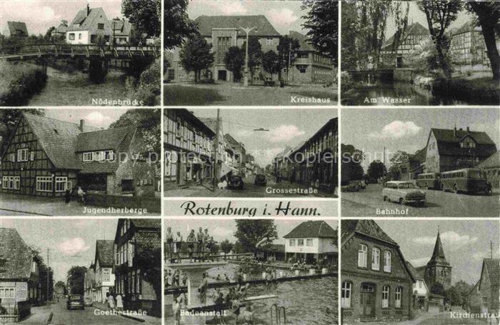 Rotenburg Wuemme Hannover Niedersachsen Noedenbruecke Kreishaus Grossestrasse Ju