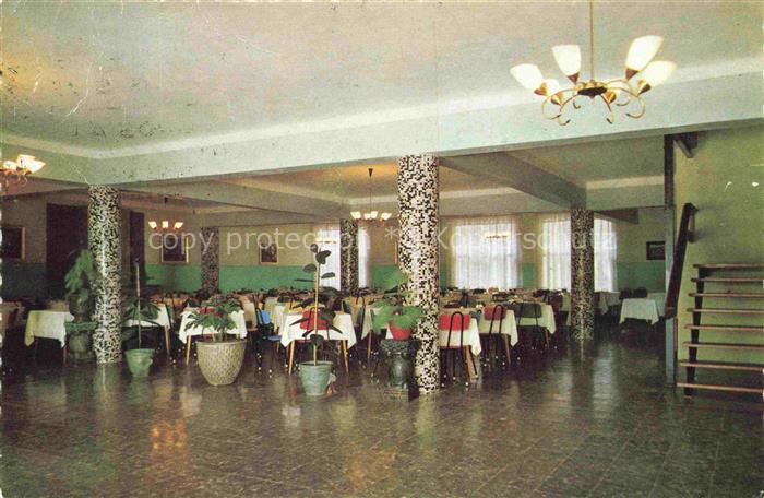 TOssA DE MAR Costa Brava Gerona ES Hotel-California Restaurant Speisesaal Tische