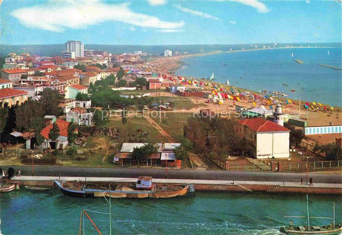 Porto Garibaldi Lidi di Comacchio Emilia-Romagna IT Panorama Strand Meer Hafen F