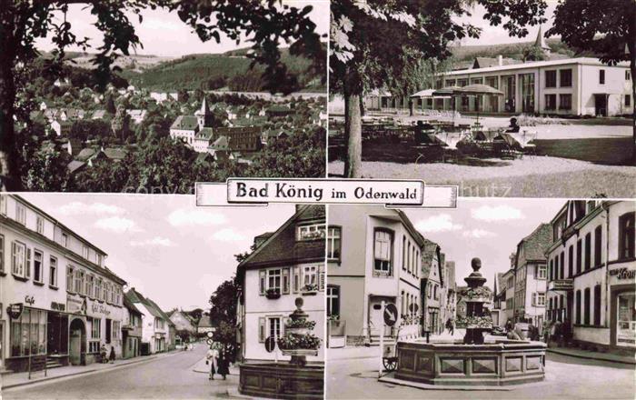Bad Koenig Odenwald Hessen Odenwald Stadtansicht Kurhaus Brunnen Marktplatz Haup