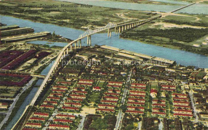 Savannah Tybee Island Georgia USA Eugene-Talmadge-Memorial-Bridge Savannah-River