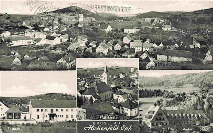 Hohenfels Oberpfalz Neumarkt Bayern Panorama Pfarrkirche Postamt Erholungsheim D