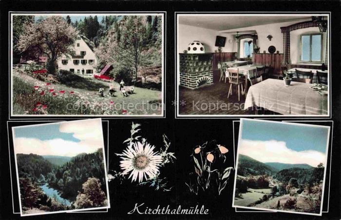 Kirchthalmuehle Kirchthalmuehle Gasthaus Pension Kachelofen Speisesaal Wald Flus