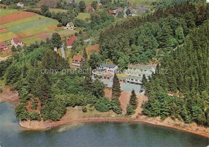 GUMMERSBACH NRW Aggertalsperre Haus-Louise Hotel-Pension See Wald Felder Flieger