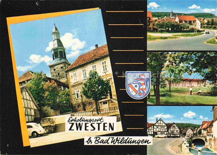Zwesten Bad Schwalm-Eder-Kreis Hessen Kirchturm Rathaus Fachwerkhaus Wappen Dorf