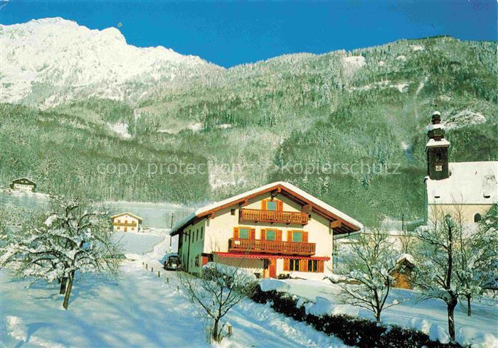 Nonn Bad Reichenhall Oberbayern Waescherhof-Fuchs Hochstaufen Kirche Bauernhaus