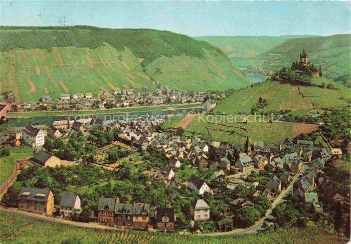 Cochem Kochem Mosel Mosel Reichsburg Weinberge Fluss Tal Ortschaft