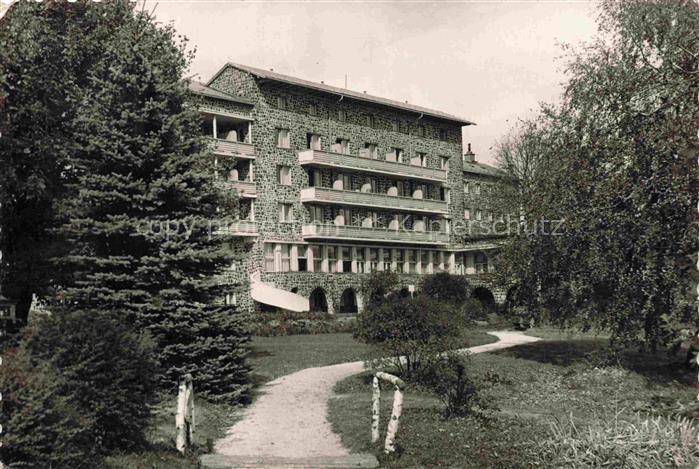 Galyatetoe Szot HU ueduelő-szálló Hotel Garten Birken Baeume Gebaeude Balkon Nat