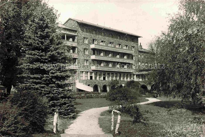 Galyatetoe Szot HU Hotel ueduelő-szálló Steinfassade Balkon Garten Birken Weg