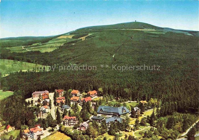Braunlage Harz Niedersachsen Wurmberg Wald Villen Hotel Kurort Oberharz Berghang