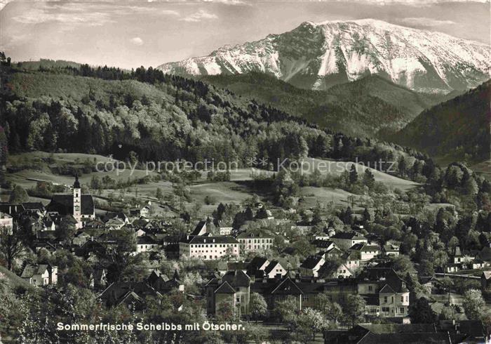 Scheibbs Mostviertel-Eisenwurzen Niederoesterreich AT oetscher Berg Kirchturm Or