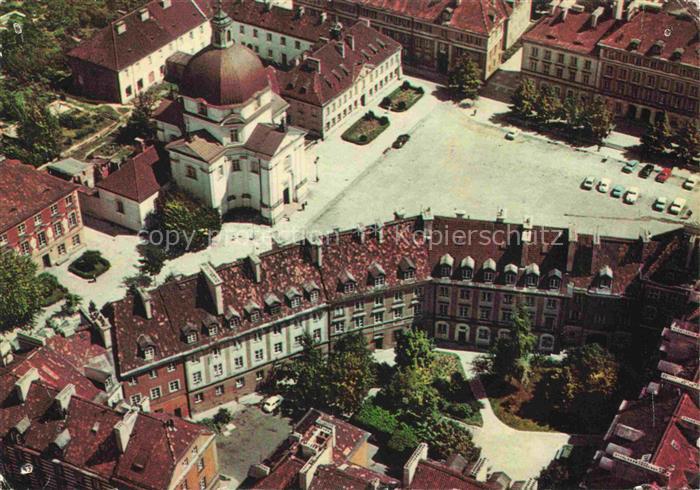 Wesola Warschau Rynek-Nowego-Miasta Kirche Kuppel Altstadt Luftbild Platz Autos
