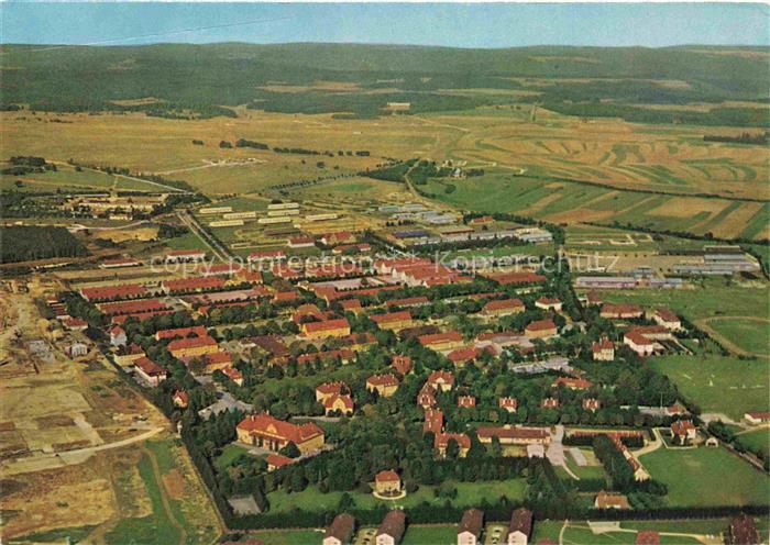 Stetten kalten Markt Kaserne Baracken Luftaufnahme Wohngebaeude Industriegebaeud