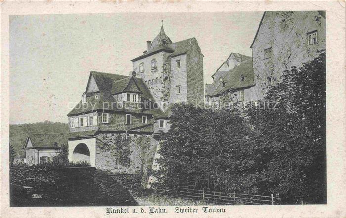 Runkel Lahn Limburg-Weilburg Hessen Zweiter-Torbau Burg Stadtmauer Tordurchgang