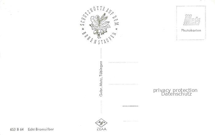 Hohenstaufen 684m Goeppingen BW Hohenstaufen Schutzhuette Barbarossakirche Krieg – Bild 2