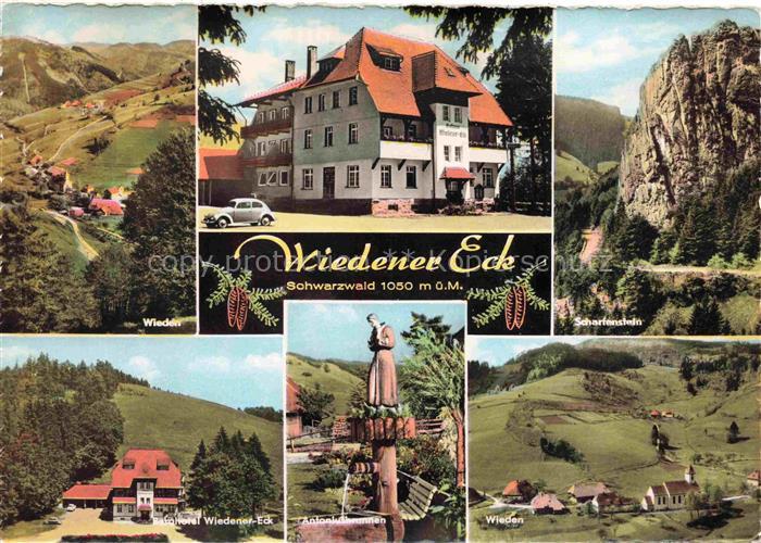 Wiedener-Eck Wieden Schoenau BW Wiedener-Eck Berghotel Schwarzwald Schartenstein