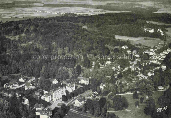 Bad Salzhausen Nidda Wetteraukreis Hessen Fliegeraufnahme Park-Café Wald Villen