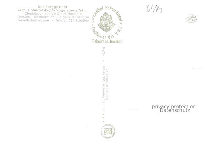 Hoherodskopf Schotten Hessen Bilstein Berggasthof Blonkardturm Taufstein Forelle – Bild 2