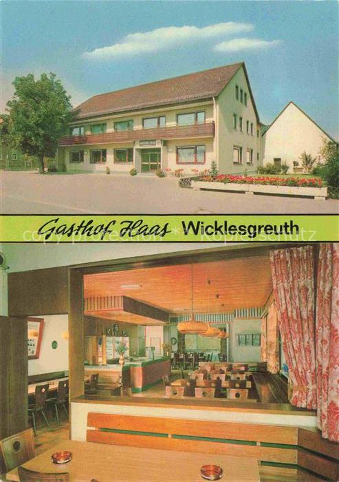 Wicklesgreuth Petersaurach ANSBACH Bayern Gasthof-Haas Gaststaette Speisesaal Au
