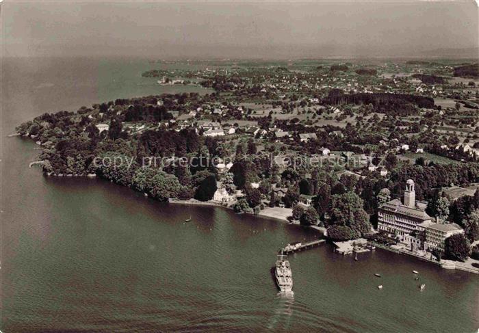 Schachen Lindau Bodensee Bayern Hotel-Bad-Schachen Halbinsel Bodensee Dampfschif