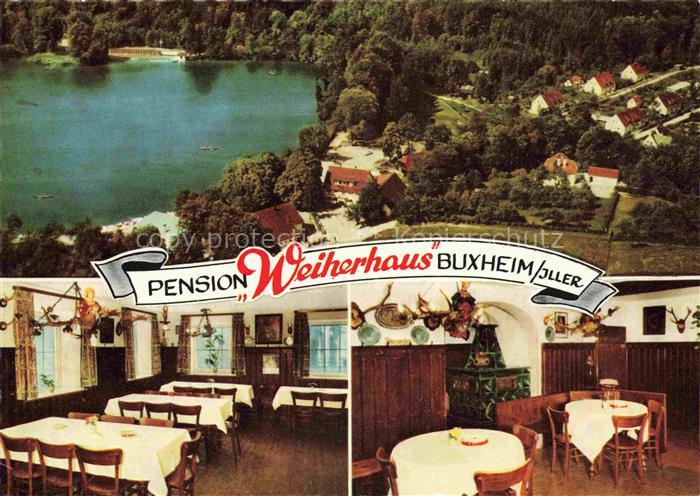 Buxheim Iller Memmingen Schwaben Bayern Pension-Weiherhaus See Gaststube Speises