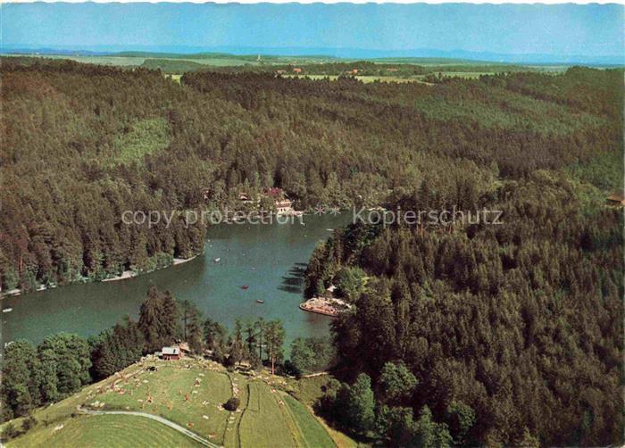 Ebnisee Welzheim BW Ebnisee See Wald Luftbild Schwaebischer-Wald Hotel-Ebnisee F