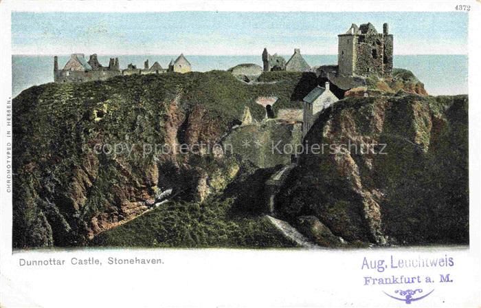 Stonehaven Aberdeenshire Scotland UK Dunnottar-Castle Burgruine Klippe Meer Scho