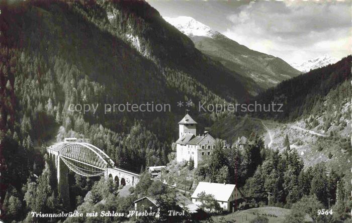 Trisannabruecke Arlbergbahn AT Trisannabruecke Schloss-Wiesberg Viadukt Bruecke
