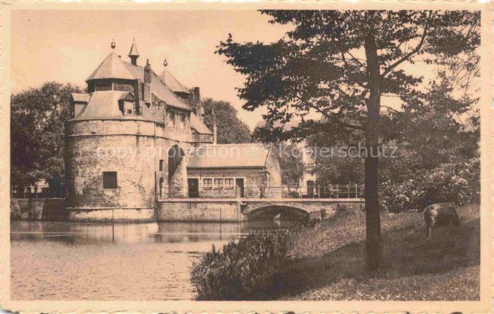 BRUGGE Bruges Belgie Oostendepoort Porte-d Ostende Wassergraben Bruecke Turm Sta