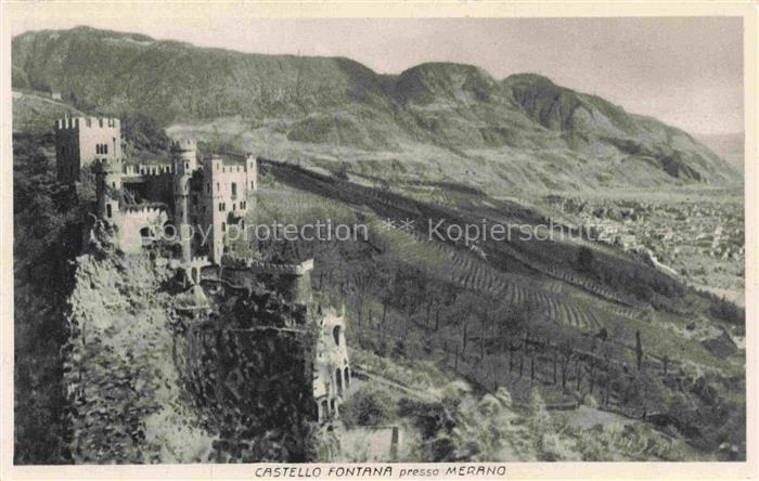 Saltaus MERANO Suedtirol IT Castello-Fontana Brunnenburg Weinberge Merano Talbec