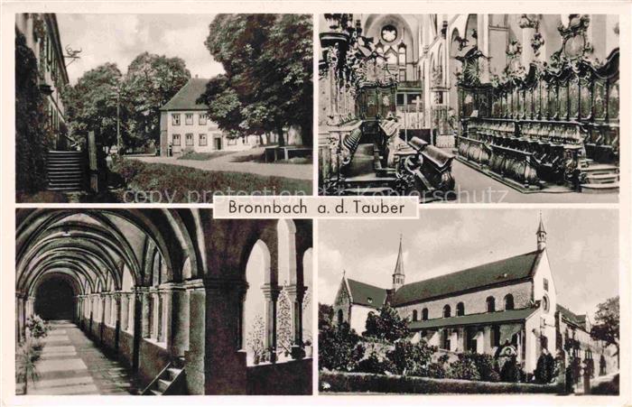 Bronnbach Wertheim BW Kloster Kirche Kreuzgang Chorgestuehl Abtei