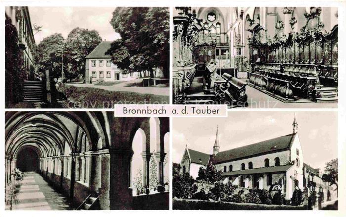 Bronnbach Wertheim BW Kloster Kirche Kreuzgang Chorgestuehl Abtei Gasthof-Ernst-