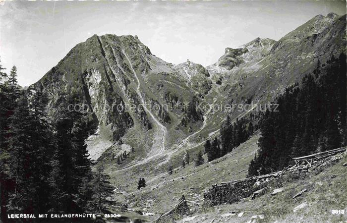 Erlangerhuette 2541m oetztal Tirol Leierstal Erlangerhuette Berge Tal Felsen Wal