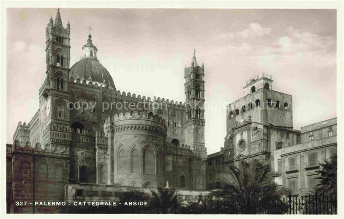 PALERMO Sicilia IT Cattedrale Abside Kuppel Glockenturm Apsis Norman-Sizilianis