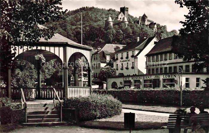 Wertheim Main BW Schloss Cafe-Restaurant-Lowen Frankfurter-Hof Park Pavillon Bae