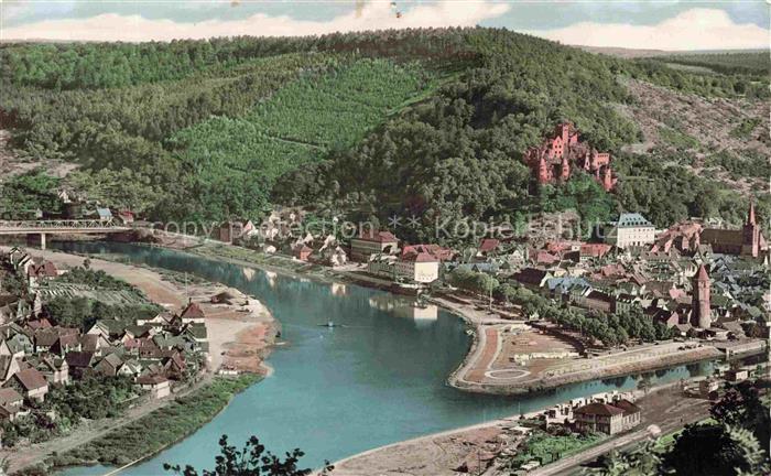 Wertheim Main BW Taubermuendung Main Fluss Schloss Altstadt Luftbild Bruecke
