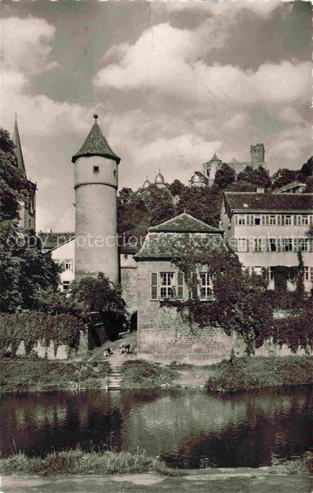 Wertheim Main BW Kittsteintor Turm Tauber Fluss Schloss Stadtmauer Ufer