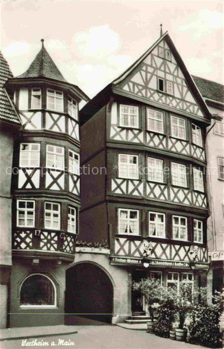 Wertheim Main BW Fachwerkhaus Erker Altstadt Café Konditorei Gastronomie