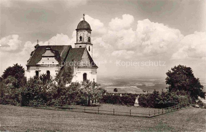 Hohenrechberg Schwaebisch Gmuend BW Wallfahrtskirche Kirche Huegel Weitblick Bar