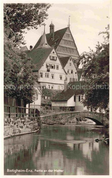 Bietigheim-Bissingen Enz BW Metter Fluss Bruecke Fachwerkhaus Altstadt