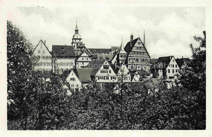Bietigheim-Bissingen Enz BW Stadtansicht Fachwerkhaus Kirche Altstadt Daecher