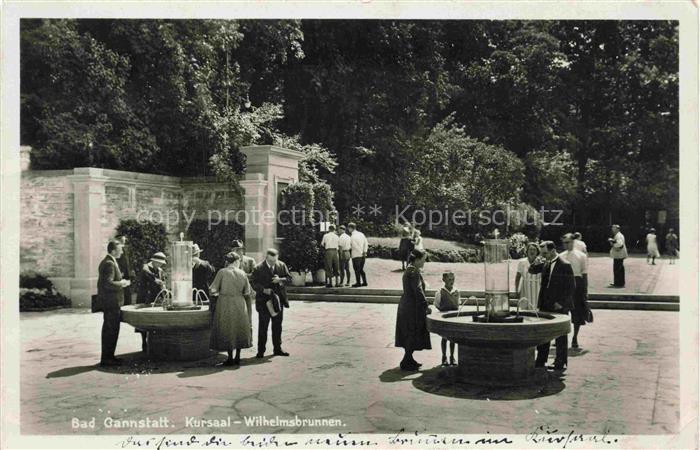 Bad Cannstatt Kursaal Wilhelmsbrunnen Kuranlage Brunnen Kurgaeste Kurpark