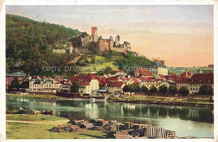 Wertheim Main BW Burg Fluss Holzstapel Altstadt Huegel