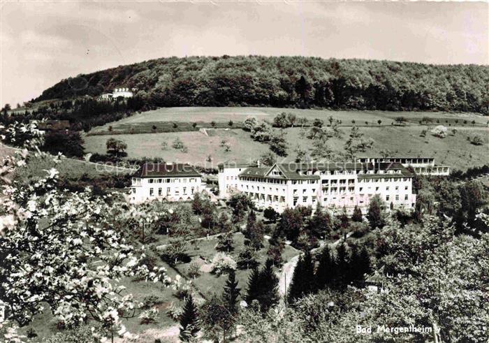 BAD MERGENTHEIM BW Sanatorium-Taubertal Kurgebaeude Park Wald Huegel