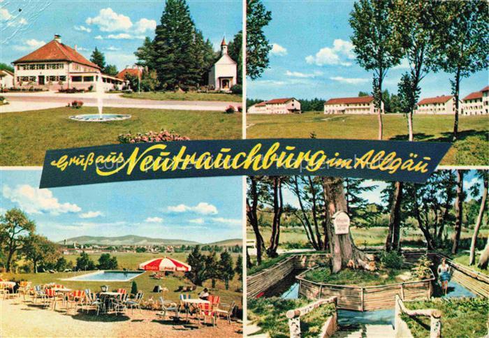 Neutrauchburg Isny Allgaeu Bayern Kurhaus Kapelle Freibad Terrassenrestaurant Sp